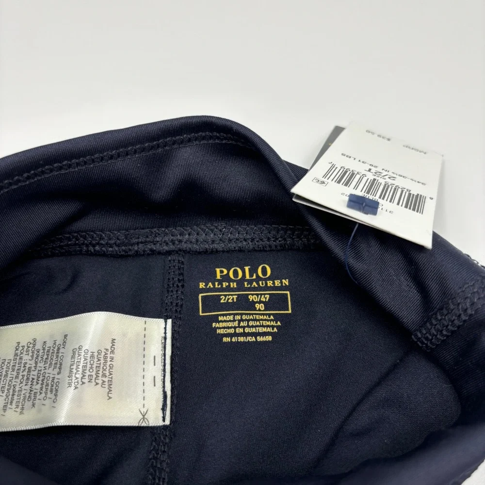 NWT POLO RALPH LAUREN Side Strip Logo Leggings - 2T